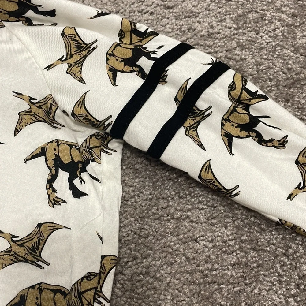 Kate Quinn Varsity Sleeve Dino Romper